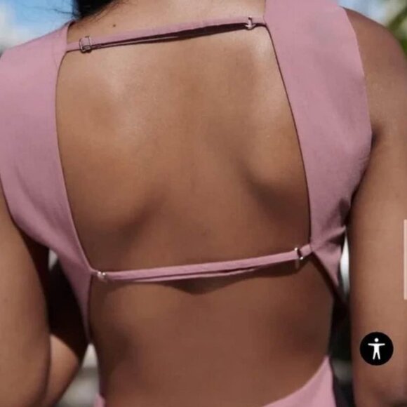 Zara Backless Mini Dress with Ruching - Picture 8 of 8